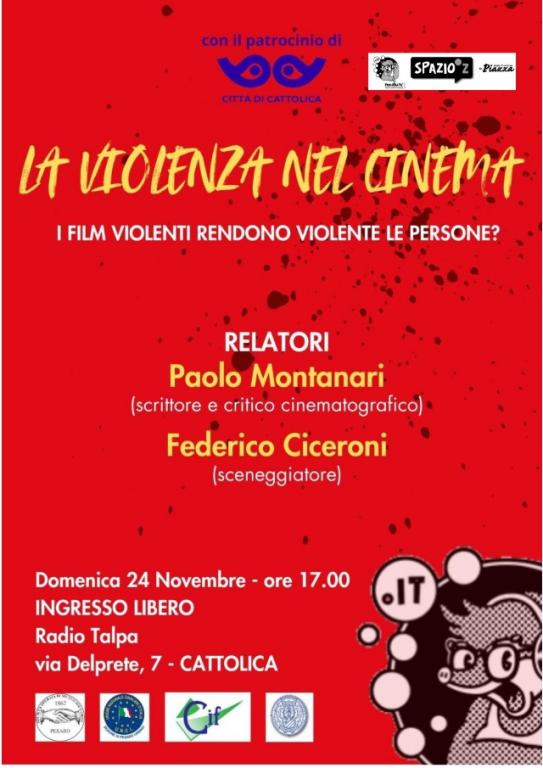 Copertina della locandina la violenza nel cinema