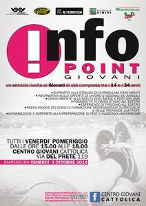 Locandina Sportello Info-point Giovani - riapertura 3 ottobre 2014