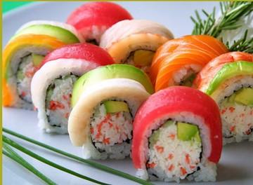 Un tipico piatto di Sushi