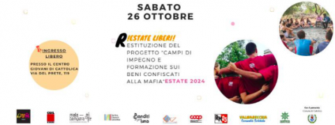 Cattolica e Libera contro le mafie, campi estivi della legalità