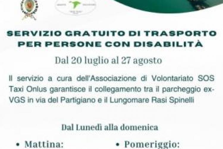 Servizio trasporto estivo persone con disabilità