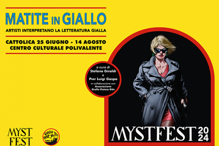 Locandina della mostra Matite in Giallo